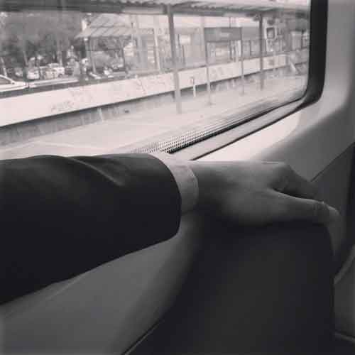 Francisco Figuereo rumbo a su destino.
